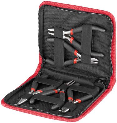 Goobay Zangen-Set inkl. Tasche - 5-teilig - Elektronik - Feinmechanik - Modellbau