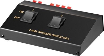 Goobay Lautsprecher-Umschaltbox - 2-fach - Switch - Verteiler - Splitter