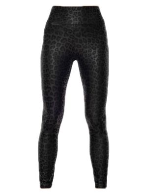 Leggings Leo schwarz, hoher Bund - Größe: XS