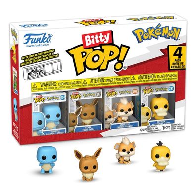 Funko 81135 - Bitty POP - Pokémon Serie 4 - 4er Pack Anime Sammelfigur Collect