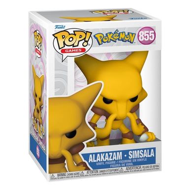Funko 74216 Pop! Games Pokemon Alakazam/Simsala #855 Anime Sammelfigur Collect