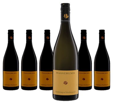 6 x Pfannebecker Chardonnay & Weissburgunder QbA trocken – 2025