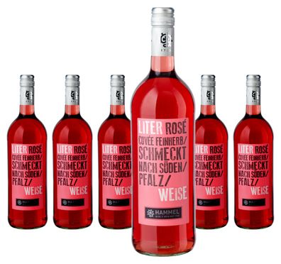 6 x Hammel Literweise Cuvée Rosé feinherb 1 Liter – 2024