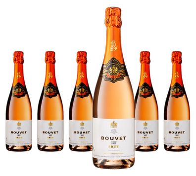 6 x Bouvet 1851 Rosé Brut