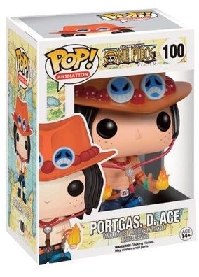 Funko 06358 - Pop! Animation One Piece Portgas D. Ace #100 Sammelfigur Collect