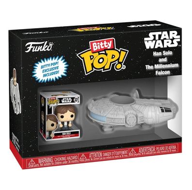 Funko 83623 Bitty Pop! Rides Han Solo and Millenium Falcon Sammelfigur Collect
