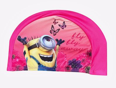 Badekappe Kinder Jugendliche Minions Rosa NEU