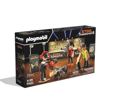 STIHL Playmobil TIMBERSPORTS® Set | Spielzeug für kleine Holzsport-Fans