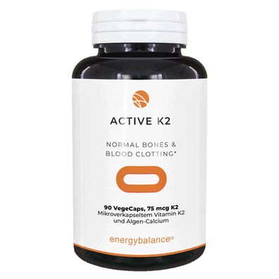 EnergyBalance Active K2 Vitamin MK-7, 90 VegeCaps