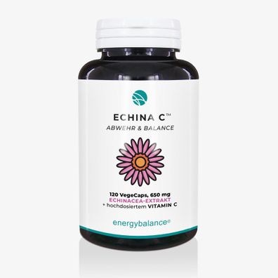 EnergyBalance ECHINA C Echinacea und hochdosiertes Vitamin C, 120 VegeCaps