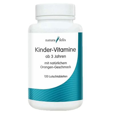 Natura Felix Kinder-Vitamine ab 3 Jahren, 120 Lutschtabletten