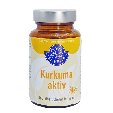 St. Helia Kurkuma aktiv mit Piperin, 60 Kapseln