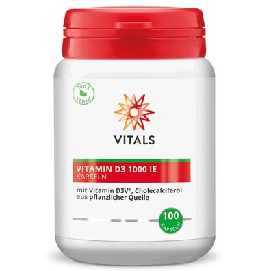Vitals Vitamin D3 1000 IE, 100 Kapseln