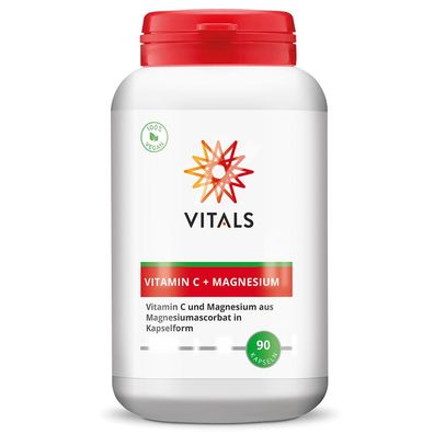 Vitals Vitamin C + Magnesium, 90 Kapseln