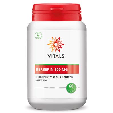 Vitals Berberin 500 mg, 60 Kapseln