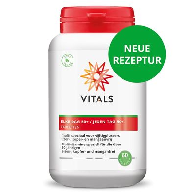 Vitals Jeden Tag 50+ Multivitamine, 60 Tabletten