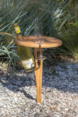 Teakholz Glas- / Flaschenhalter Poole - bene living