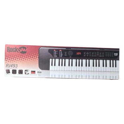 RockJam RJ493 Keyboard 49 Tasten MIDI USB Bluetooth Anschlagdynamik Klavier NEU