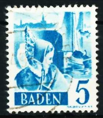 FZ BADEN 3. Ausgabe Spezialisiert Nr 30yIII gestempelt X602B06