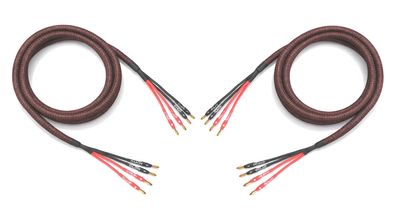 Dynavox -Perfect Sound- Premium Lautsprecherkabel - bi-amping - Paar