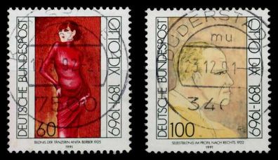 BRD 1991 Nr 1572-1573 zentrisch gestempelt X847B82