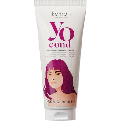 Kemon, Yo Fucsia Coloration, farbgebende Haarspülung, 200 ml