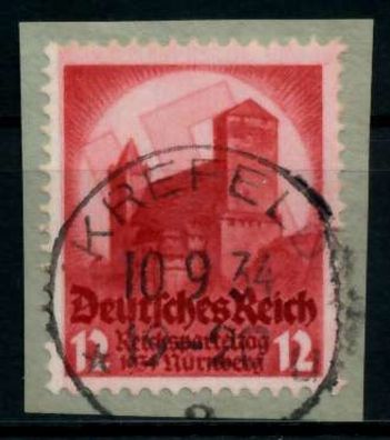 3. REICH 1934 Nr 547 gestempelt Briefstück zentrisch X86465A