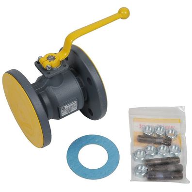 Kugelhahn Set DN65 PN16 für Klär- und Biogas geeignet - 15133026622 von Weishaupt