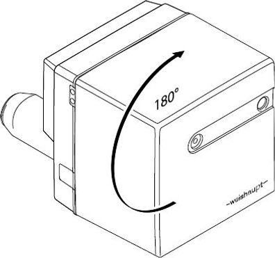 Brenner WL20 um 180 Grad gedreht - 24000408 von Weishaupt