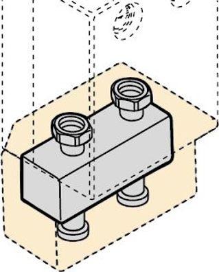 Hydraulische Weiche WHI comp 25-1-3,5 #1 bis 3,5 m³/h, zum Anbau an WTC-OB oder - 409