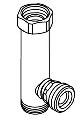 Anschlussrohr KW G1Fl. x G1A x G1A mit Reduziernippel WHI-T-ZEA - 40900013122 von Wei