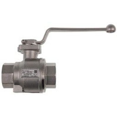 Kugelhahn 87E-1 1/2 Rp 1 1/2 f. Gas PN16 Dichtung Teflon, für Klär- und Biogas - 4540