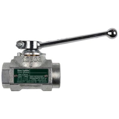 Kugelhahn G 3/8 PN 100 Dichtung Teflon Kugel Stahl hartverchromt - 454159 von Weishau