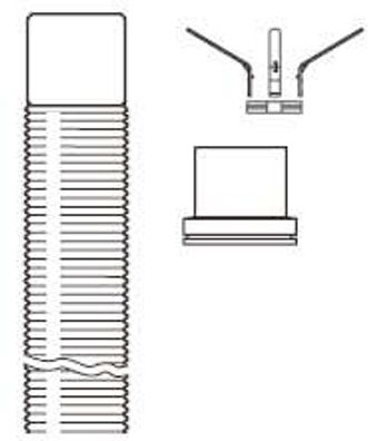 Ergänzungs-Set WAL-PP-E-80-S-Flex-25 DN 80, Flex-Rohr 25 m - 48000005282 von Weishaup