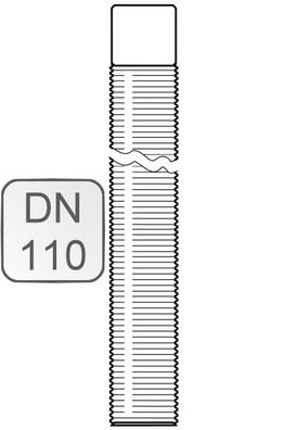 Flex-Rohr PP, DN110, 15 m - 48000006067 von Weishaupt