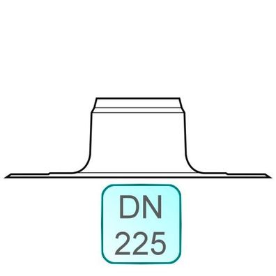 Flachdachkragen INOX DN225 - 48000011137 von Weishaupt
