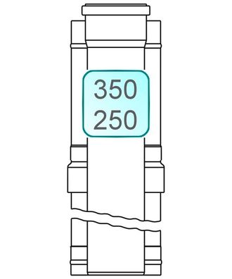 Dachdurchführung INOX/PP DN350/250 mit Sparrenschelle - 48000011622 von Weishaupt