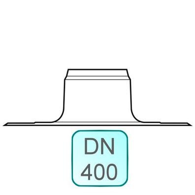 Flachdachkragen INOX DN400 - 48000012267 von Weishaupt