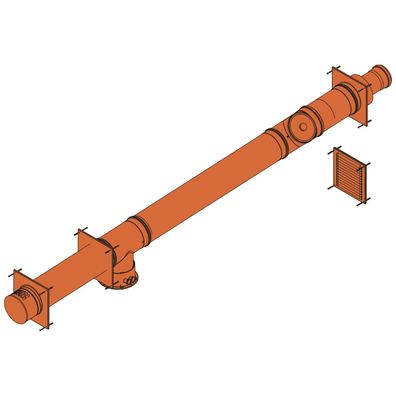 Grundbausatz WAL-PP-2-160/110/160-1,0 DN160/110, raumluftunabhängig - 48000015062 von