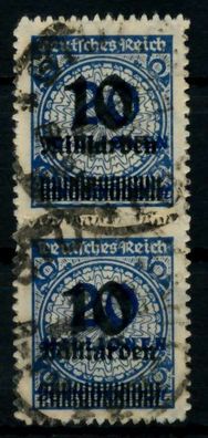 D-REICH INFLA Nr 335BP zentrisch gestempelt gepr. X7247D6