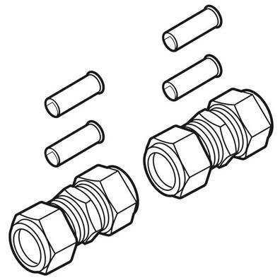 Klemmringverschraubung 15x15mm 2er-Set - 48002003302 von Weishaupt
