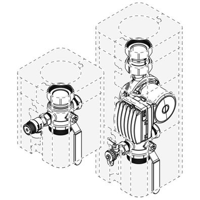 Anschlussgruppe WHI con-pump 40-12,5 #1 für WTC-GW 80 und 100 - 48100004022 von Weish