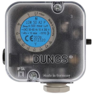 Druckwächter LGW 50 A2P 2,5 - 50 mbar - 691353 von Weishaupt