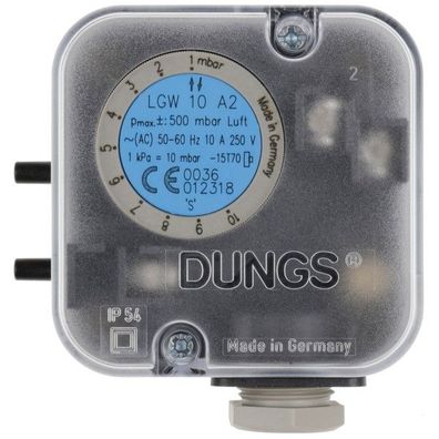 Druckwächter LGW 10 A2 1 - 10 mbar AL mit Schlauchanschluss AL-Aufkleber - 691370 von