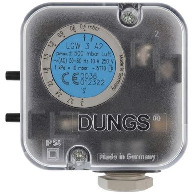 Druckwächter LGW 3 A2 0,4 - 3 mbar mit Schlauchanschluss - 691455 von Weishaupt