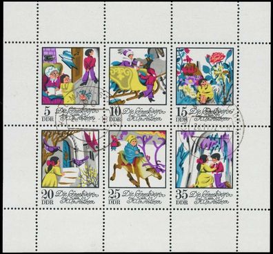 DDR BLOCK Kleinbogen Nr 1801-1806 gestempelt Kleinbg X10DCA6