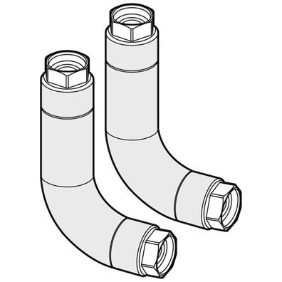 Anschluss-Set für WWP L9, 12, 18 AD(R) bestehend aus 2 vorgebogenen und - 50900102592