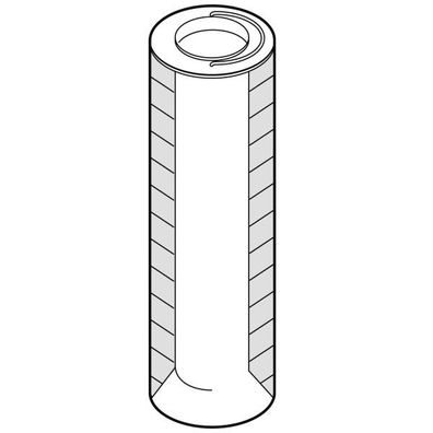 Abgas-Geräuschdämpfer Inrohr DN110 WGD-I-110/305, Einbaulänge 305 mm - 669339 von Wei