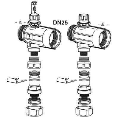 Erweiterungssegment DN 20 für Solekreisverteiler, Typ WSZ ES25 - 50900101312 von Weis