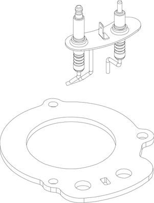 Ersatzteil 87379035360 Elektroden-Set von BOSCH - 87379035360